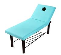 Beauty Bed Cover 70x190cm Massage Table Bed Fitted Sheet Elastic Full Cover Rubber Band Massage SPA Treatment Bed Cover with with Face Breath Hole(D)