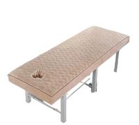 Beauty Bed Cover Crystal Velvet Thick Beauty Salon Bed Sheet Simple Covers Spa Massage Table Cover for Hospital Hotel Bedspread(Khaki,80x190cm)