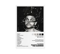 Beauty Behind The Madness Album Poster By The Weeknd Canvas Poster Wall Art Decor Print Picture Paintings for Living Room Bedroom Decoration Unframe-style 12x18inch(30x45cm)