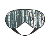 Beauty Birch Tree Double Side Eye Mask, Adjustable Strap Eye Mask, Eye Sleep Shade Cover, Blocks Light Eye mask