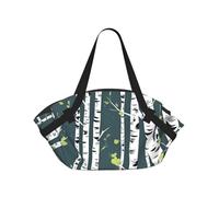 Beauty Birch Tree Print Foldable Camping Bag Duffle Bag Waterproof Travel Bag Camping Mattress For Outdoor Park Beach