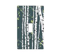 Beauty Birch Tree Print Switch Plate Covers,1 Gang Wall Plate Single Toggle Light Switch Cover Plate
