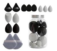 Beauty-Blender Jar | Soft Beauty Sponges Blenders | Makeup Blender Sponges Set | Makeup Sponge Blender Sponges for Liquid | Portable Concealer Sponge Facial Makeup Tools for Blending Foundation Cream