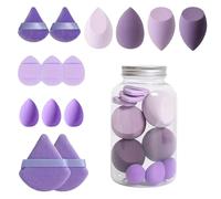 Beauty-Blender Jar | Soft Beauty Sponges Blenders | Makeup Blender Sponges Set | Makeup Sponge Blender Sponges for Liquid | Portable Concealer Sponge Facial Makeup Tools for Blending Foundation Cream