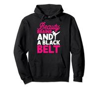 Beauty Brains And A Black Belt Pullover Hoodie