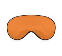 Beauty Burnt Orange Eye Mask for Women & Men, Breathable & Adjustable Eye Cover, Ultra Soft Sleep Mask, Lightweight Travel Blindfold for Airplane, Nap, Night Sleeping