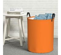 Beauty Burnt Orange Laundry Basket for Clothes, Freestanding Waterproof Laundry Hamper for Blanket, Collapsible Tall Clothes Hamper with Handles, Clothes Storage Basket for Toys Medium