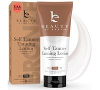 Beauty by Earth Self Tanner - USA Made with Natural & Organic Ingredients Moisturizing Self Tanning Lotion with Aloe Vera & Coconut for a Natural Glo