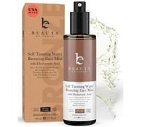Beauty by Earth Self Tanning Face Mist - Medium to Dark Fake Tan Face Tanning Spray - Sunless Tanning Spray Facial Tanner - Face Tan Spray - Tann