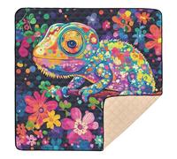 Beauty Chameleon Soft Padded Baby Play Mat for Indoor Outdoor Comfortable Activity Entertainment Mat for Babies Infants Toddlers, 50'' x 50''