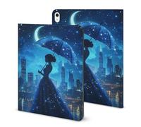 Beauty City Moon Umbrella Compatible with iPad Protective Case with Pen Holder Book Style