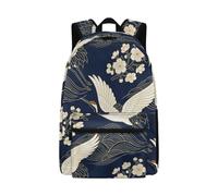 Beauty Collector Crane Flying Cloud Flower Kids Backpack for Boys Girls 17" Elementary Middle School Bag