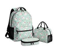 Beauty Collector Dalmation Dog Love Mint Green Backpack for Girls School Travel Backpack 17" Cute Bookbag Set