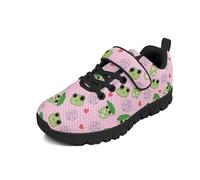 Beauty Collector Frog Love Donut Lilac Girls Tennis School Sneakers Black Sole Running Shoes Little Kid 11.5