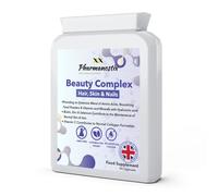 Beauty Complex for Hair Skin & Nails-90 Vegan Capsules - Advanced Supplement with Biotin, Coconut, Avocado, Hyaluronic, Vitamin C, Selenium & Amino Acid Collagen Formation Blend - for Men & Women