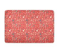 Beauty Coral Red Extra Large Resuable Changing Pad Covers Water Resistant Crib Pee Mattress Pad Portable Incontinence Pads for Baby Toddler Children 52" L x 34" W