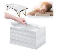 Beauty Couch Cover 20PCS Bed Sheet Massage Table Spa Waterproof Foldable for Professional Salon for Spa(White)