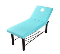 Beauty Couch Cover Full Cover Rubber SPA Treatment Bed with Hole Multi Colors Skin Friendly Mattress Massage Table Sheet Elastic for Spa(Sky Blue)