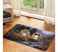 Beauty Deer Printed Pet Bowl Mats, Non-Slip And Tasteless Dog And Cat Feeding Mats