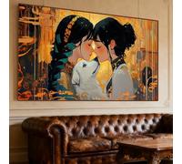 Beauty Diamond Art 55x28Inch Large Diamond Painting Kits for Adults, Crystal Art Painting Kits Dog, DIY Crafts Embroidery Cross Stitch Set wiht Full Round Gem Accessories, Home Wall Decor Gifts O-21G