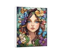 Beauty Diamond Art Comics 5D Diamond Painting Kits for Adults Beginners, Full Drill DIY Crystal Art Canvas Painting Pictures, Hobbies Crafts for Adults Women, Home Wall Decor Gifts 16x22 Inch 0a-658