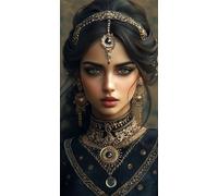 Beauty Diamond Art Kits Adults - 5D Grace Diamond Painting Kit for Beginners, DIY Round Drill Crystal Arts Cross Stitch Kits Dimond Art for Home Decoration, Mothers Day Gifts for Women 50x110cm 0u-231