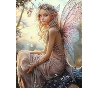 Beauty Diamond Art Kits Adults, Square Drill Diamond Painting Butterfly for Beginners, DIY Crystal Art for Adults, 5D Crystal Creations Kit Gifts, Gem Arts and Crafts for Home Decor 40x51 inch C3-861