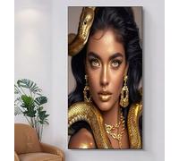Beauty Diamond Art Snake Large Diamond Painting Kits for Adults 24x48in Crystal Art Kits DIY Full Drill Square Rhinestone Embroidery Cross Stitch Canvas Pictures Easy for Adults for Wall Decor A-U1064