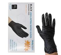 Beauty Dye Gloves - Black Guards 100pc, Blocking Handwear | Flexible Salon Grooming Cosmetic Processing Maintenance Assistance, Enthusiasts Artists Haircare Bleaching Tinting Prepa