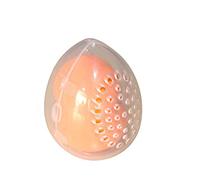 Beauty Egg 1PC Beauty Sponge Stand Storage Case Makeup Blender Puff Holder Empty Cosmetic Egg Shaped Rack Transparent Puffs Drying Box Makeup Sponge(Transparent 1)