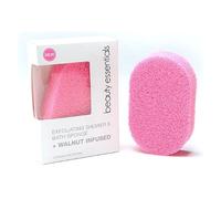Beauty Essentials Exfoliating Shower & Bath Sponge Walnut Infused
