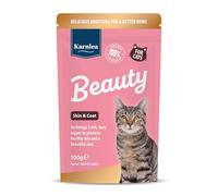 Beauty for Cats 100g | Skin & Coat Supplement for Cats | Omega 3 for Cats | Less Moulting & Shedding | Dry, Dull Coat | Tasty Topper | Fussy Eaters | Itchy Cats & Immunity | Salmon Oil Alternative