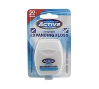 Beauty Formulas Active Oral Care Expanding Dental Floss with Mint Wax Fluoride, 50 Metre Size