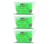 Beauty Formulas Aloe Vera Makeup Removing Wipes 25 pack X 3