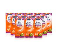 Beauty Formulas Argan Oil Wax Strips Hair Removal for All Skin Types - Pack of 12 x 20 Strips