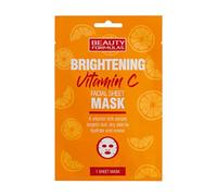 BEAUTY FORMULAS BRIGHTENING VITAMIN C FACIAL MASK, Orange