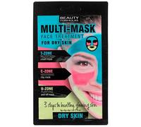 Beauty Formulas 3 Steps Multi-Mask Dry Skin Face Treatment 15g Sachet