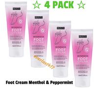 Beauty Formulas Foot Care Moisturizing Cream Menthol Peppermint 4x 100ml