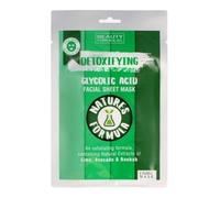 Beauty Formulas Glycolic Acid Detoxifying Facial Sheet Mask
