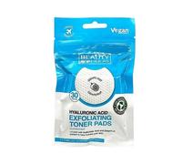 Beauty Formulas Hyaluronic Acid Exfoliating Toner Pads x30