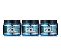 Beauty Formulas Styling Gel, Wet Look, Blue, 500ml, Pack of 3