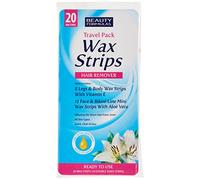Beauty Formulas Travel Hair Removal Wax Strips 20-Pieces