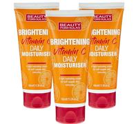 Beauty Formulas Vitamin C Moisturiser Cream for Face, Neck - Brightening Hydrating Face Cream with Vitamin C, E, B for Women, Daily Skin Care Moisturiser All Skin Types 100 ml, 3 pack+Cheeroo Magnet