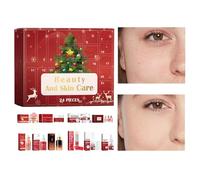 Beauty Gift Box - 24 Grid Skincare Set, Calendar Playset, Moisturizing Facial Collection | Christmas Countdown Advent Calendar With Cream Kit, Spa Bath Body Care For Women, Men, Birthday, Holiday