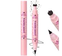 Beauty Glazed Dual-Ended Freckle Stamp Pen - Realistic Faux Freckles Makeup with Soft Sponge Stamp & Precision Tip - Waterproof Long-Lasting Freckle Marker for Natural or Bold Looks