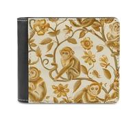 Beauty Golden Monkey Printed Bifold Wallet with Hidden Compartments Pocket Money and Credit Card Holder for Men Women