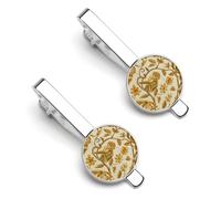 Beauty Golden Monkey Tie Clips for Men Tack Pins Regular Necktie Bar for Wedding Anniversary Business