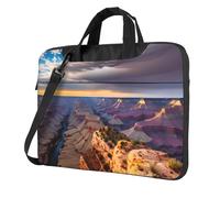 Beauty Grand Canyon 1 Print Laptop bag,portable single shoulder laptop Sleeve Case,Compatible with 13-15.6 in, Black, 14 inch