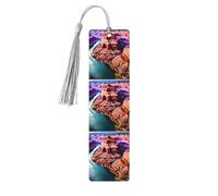 Beauty Grand Canyon Print 5pcs Wooden Bookmark for Men Women, Bookmarks with Tassel, Bookmarks Gifts for Book Lovers