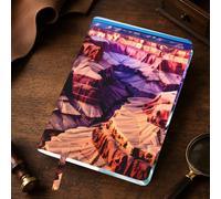 Beauty Grand Canyon Print A5 Leather Journal Cover,Refillable Genuine Leather Journal Notebook Cover